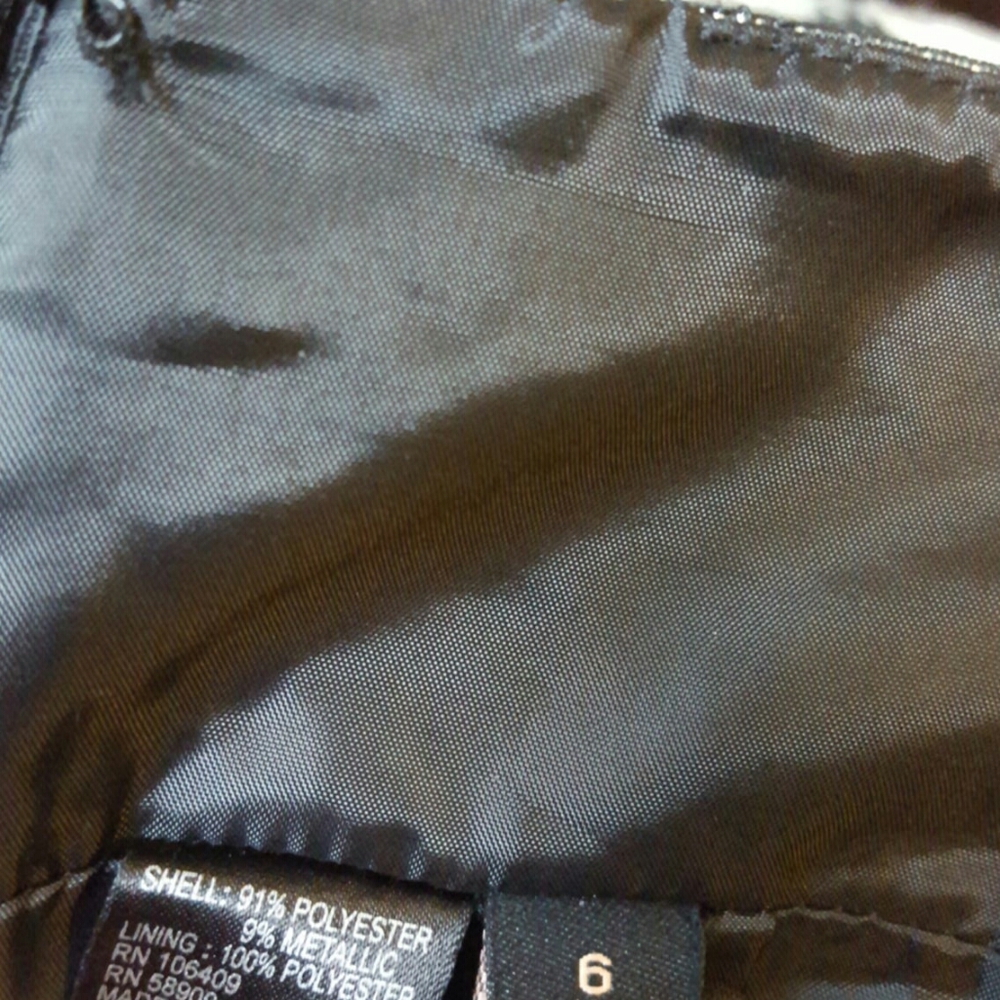 ALEX MARIE Metallic Skirt Size 6 - Picture 6 of 6